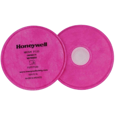 Honeywell P100 Low Profile, Flexible Filter 75Ffp100, PK2 75FFP100